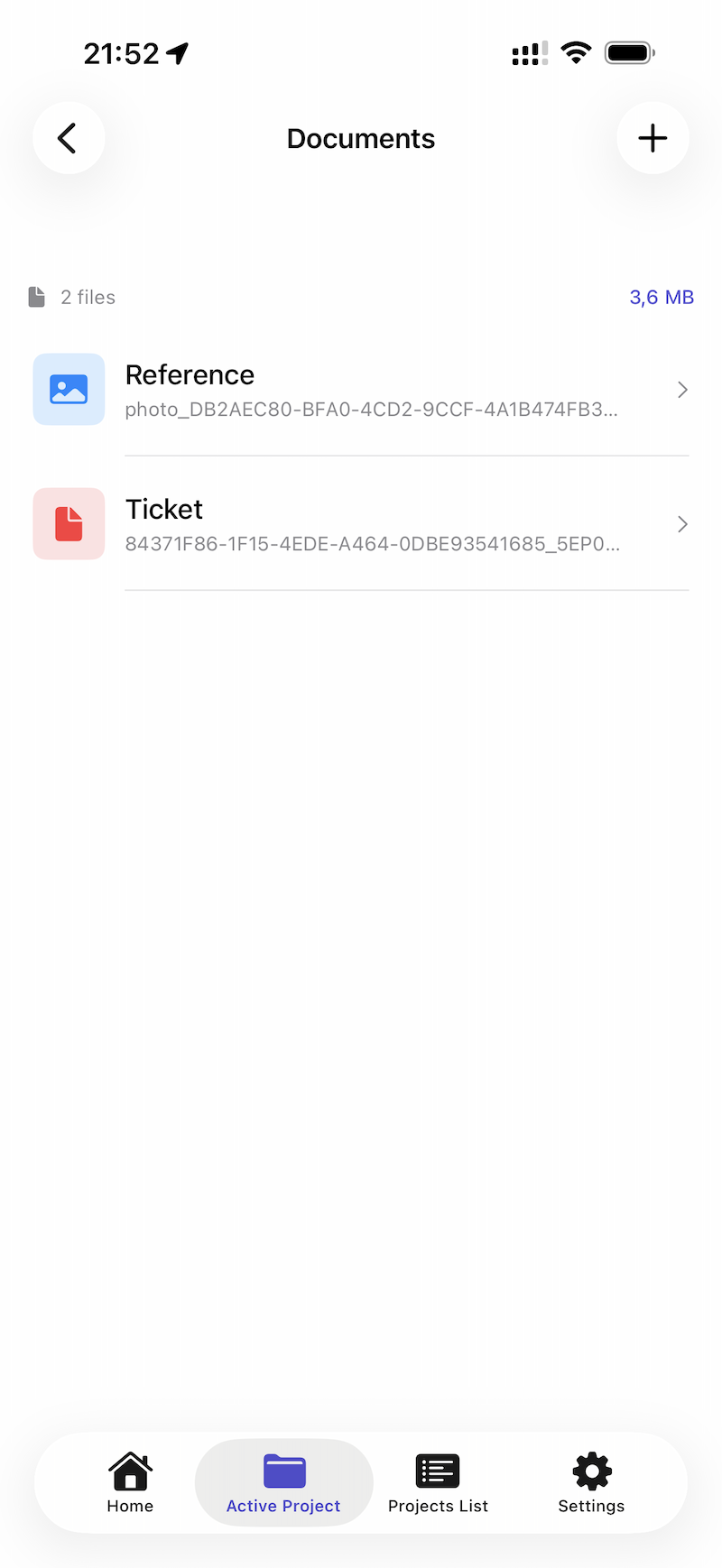 Documents screenshot